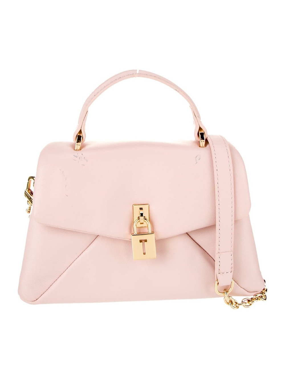 Ted Baker London Poppy Mini Satchel Light Pink Sheep Leather Crossbody Bag